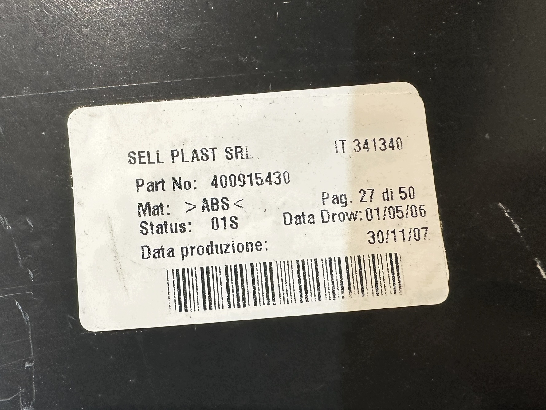 LAMBORGHINI GALLARDO Blende Abdeckung 400915430
