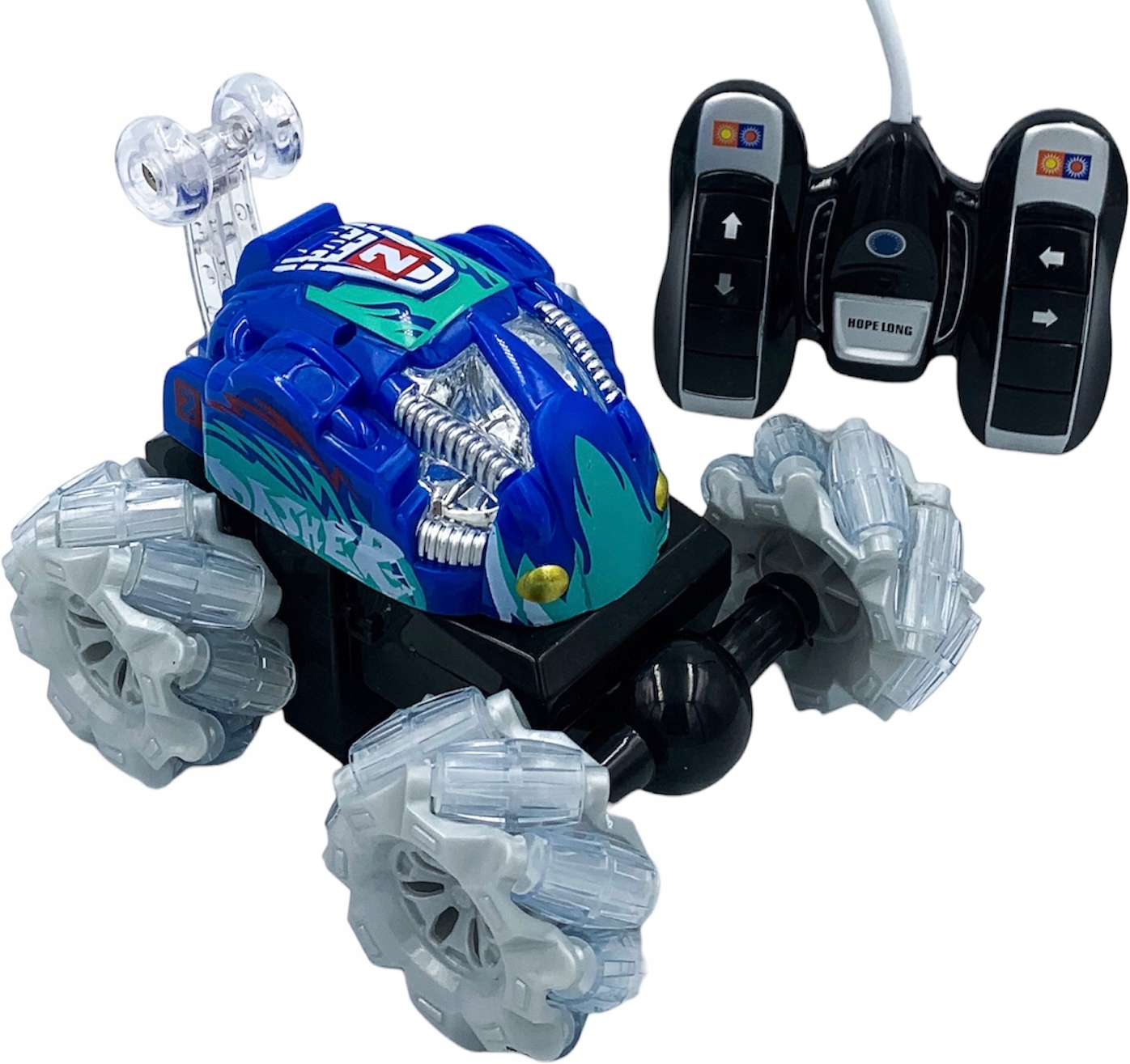 

Auto zdalnie sterowane przewrotka z pilotem stunt