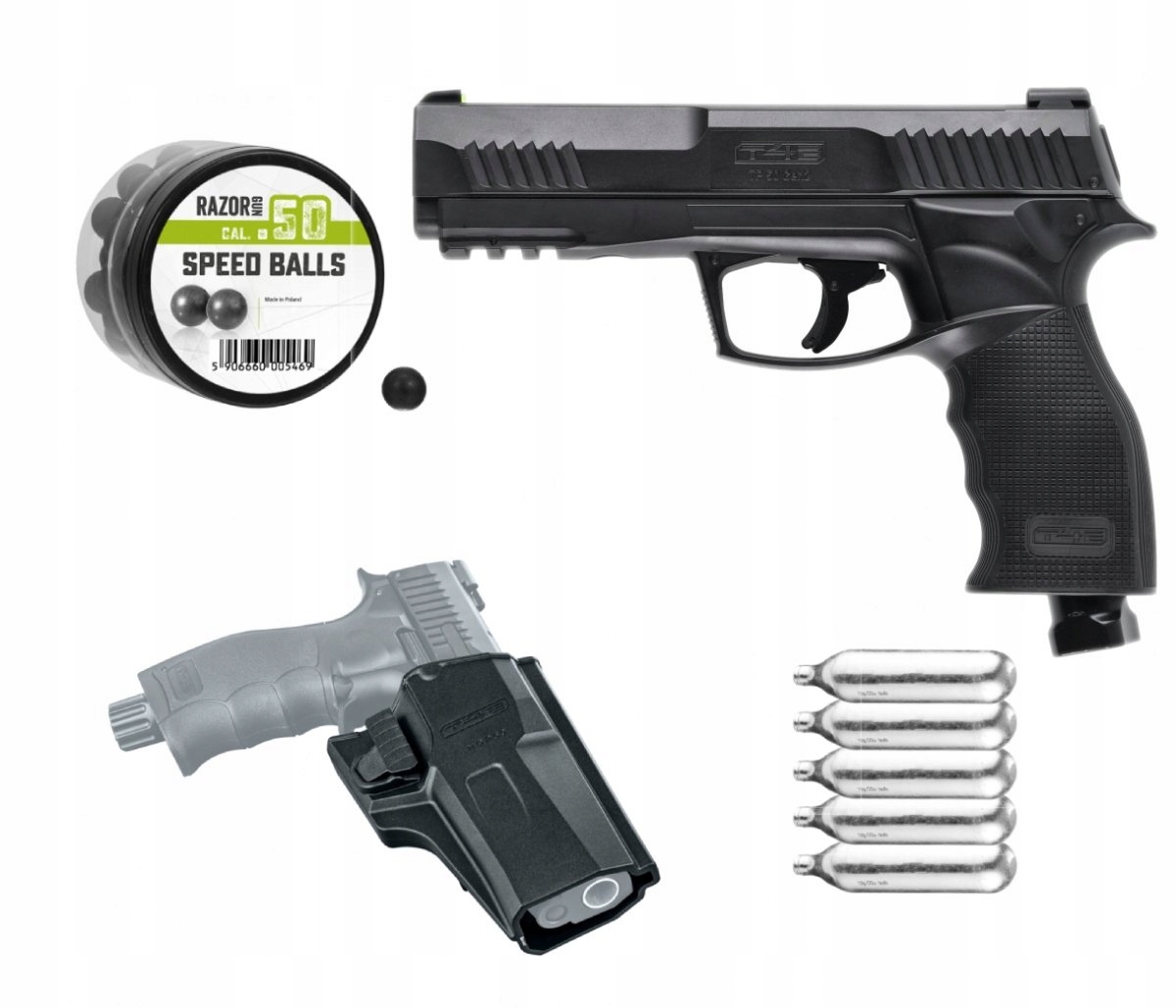 Umarex Zestaw Tp 50 Gen2 (pistolet, 5szt. CO2, 100szt. kulek, kabura)