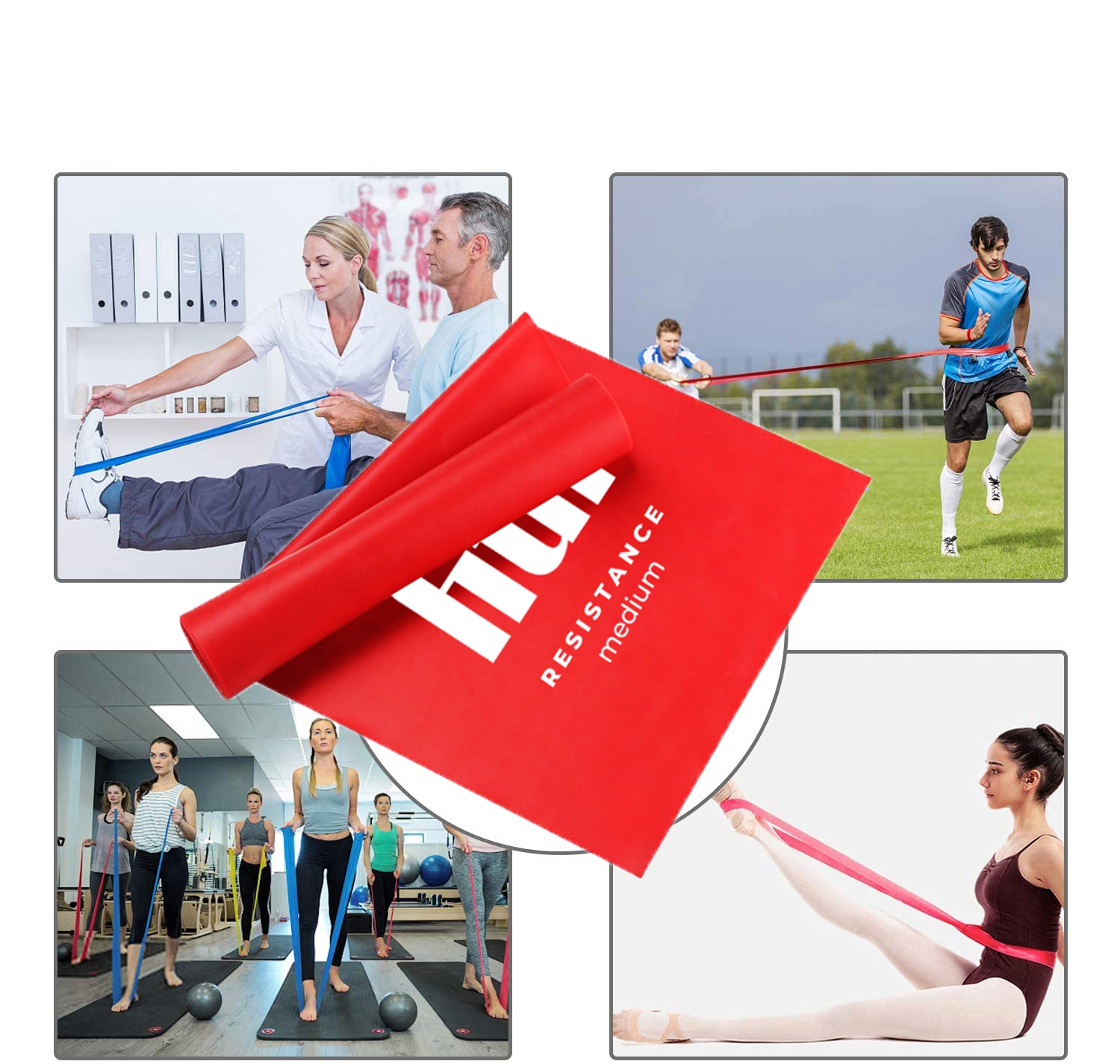 GUMA Taśma Do Ćwiczeń REHABILITACYJNA FLAT BAND 2m Szerokość 150 mm