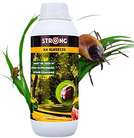 Oprysk na kleszcze bardzo skuteczny i wydajny 1Litr Mocny koncentrat Strong