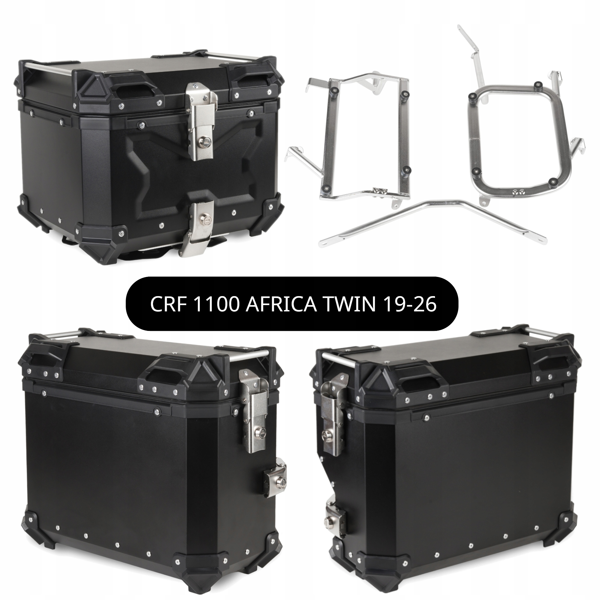 Kufřík Kufry Hliníkové Rámy Honda Crf 1100 Africa Twin 19-26 Sada TopX