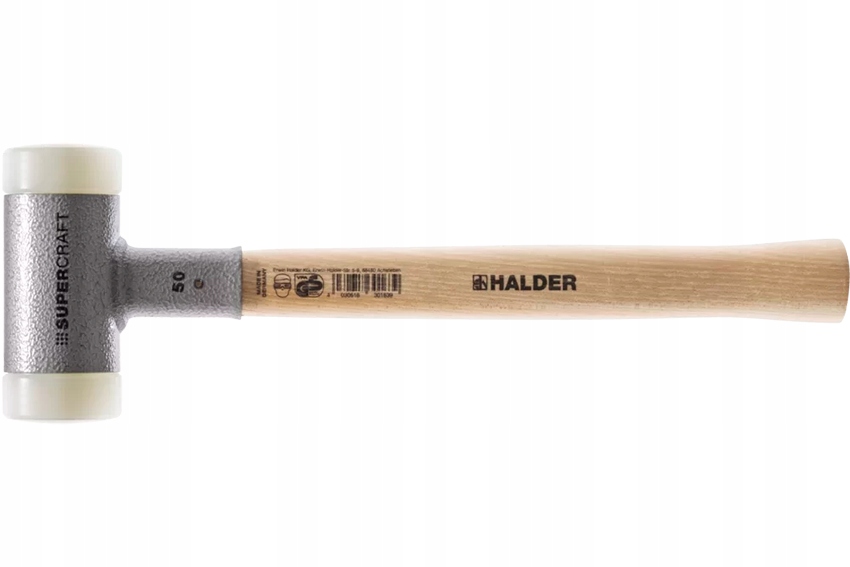 Beztryskové kladivo Halder Supercraft fi 50 mm s násadou hikorovou 960 g Najder