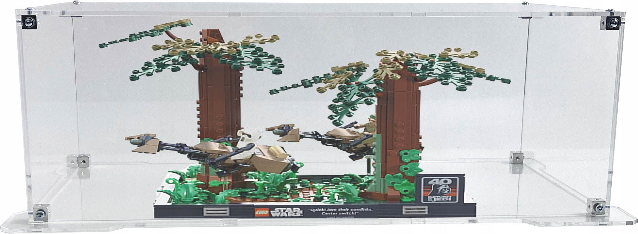 Vitrína s podstavcem Drewlandia pro stavebnici Lego 75353 Pronásledování na závodníkovi