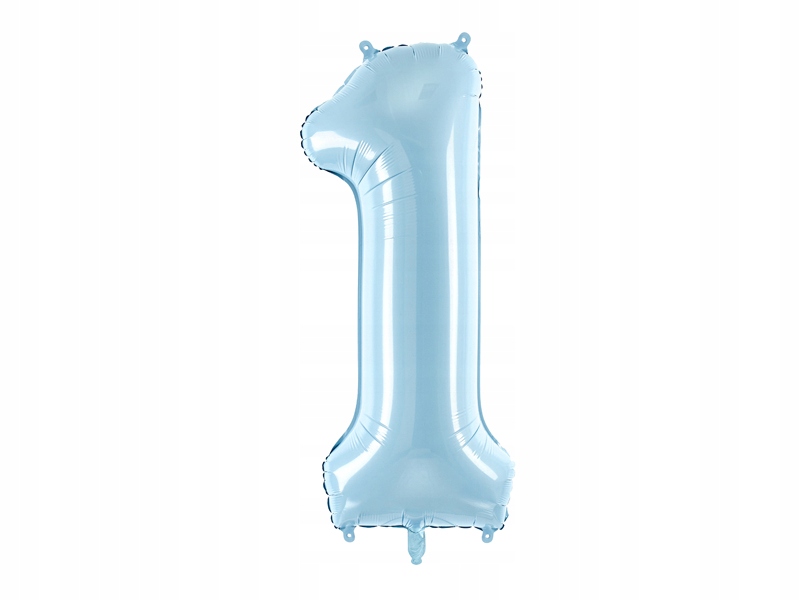 

Balon Foliowy Cyfra 1 , 86cm jasno niebieska