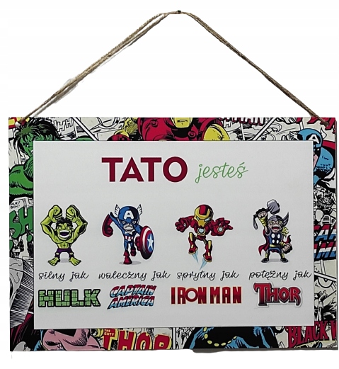 

Obraz Dzień Ojca Taty komiks obrazek dyplom