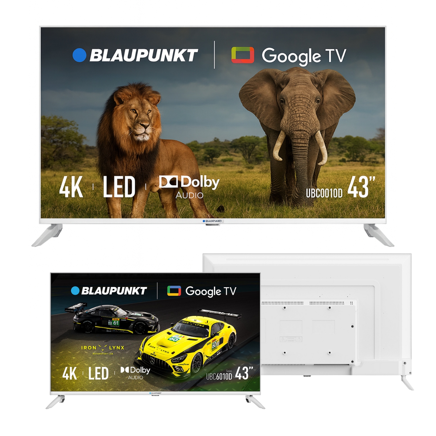 Telewizor Led Blaupunkt 43UBG6010S 43" 4K Uhd Google Tv WiFi biały