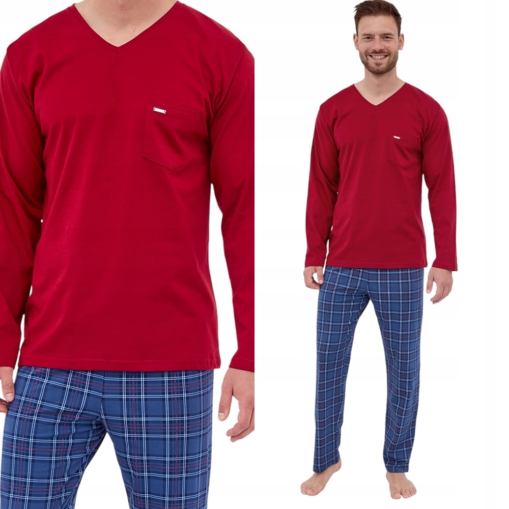 Pánské Pyžamo Cornette 122 Gordon XXL 52 Červená