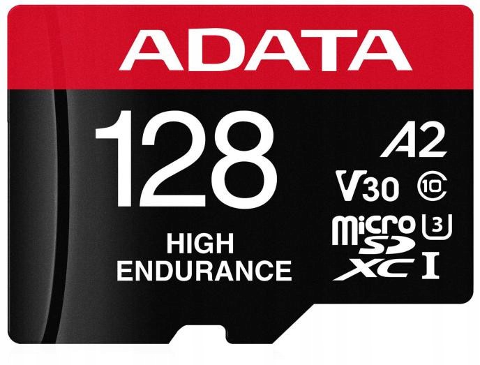 Adata microSD karta High Endurance 128GB Uhs-i U3 V30 A2 100/85MB/s adaptérem
