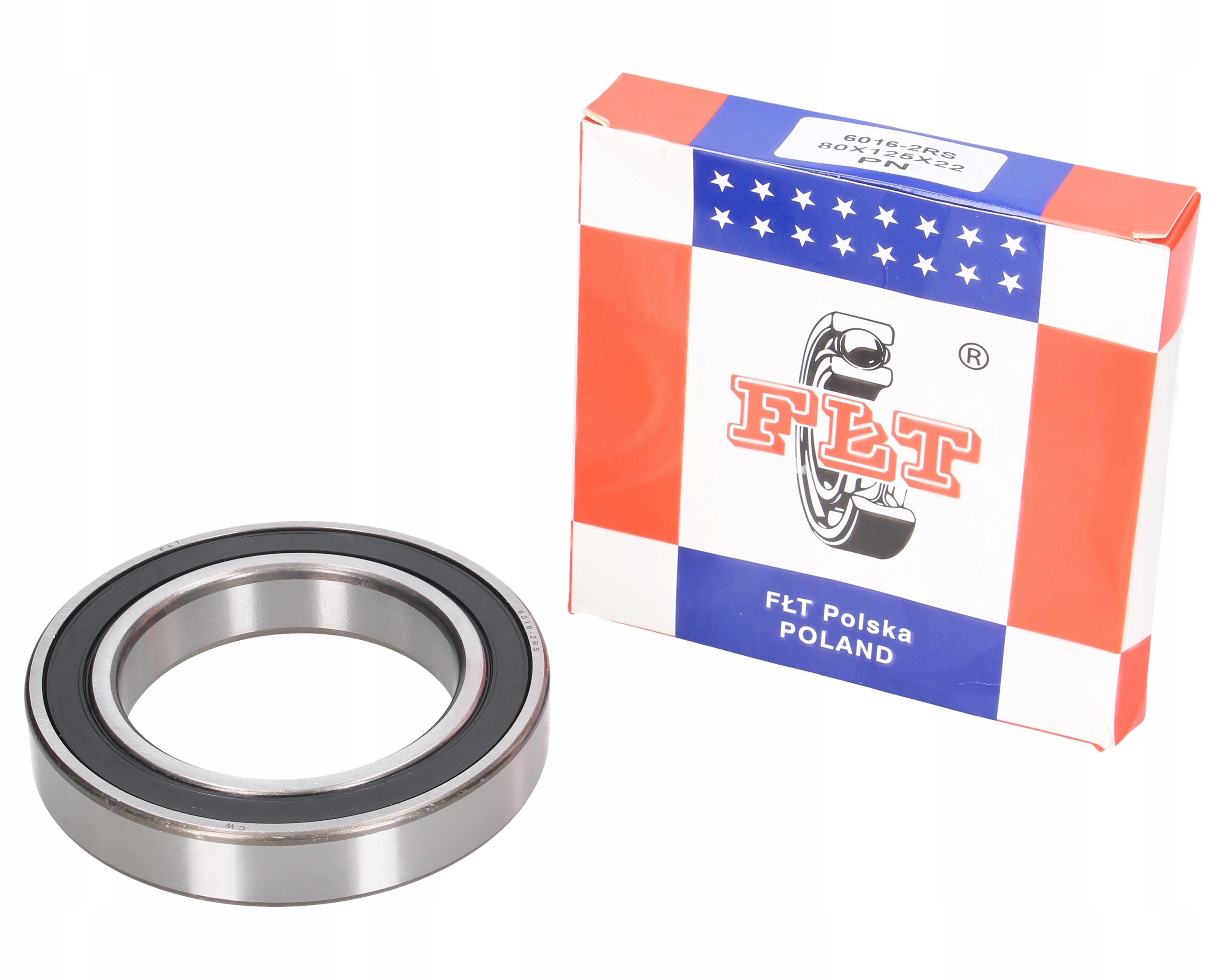 Kuličkové ložisko 6016 2RS Fłt 80x125x22 mm