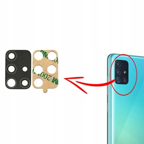 

Samsung A71 A715 Szybka Szkło Kamery Aparatu +klej