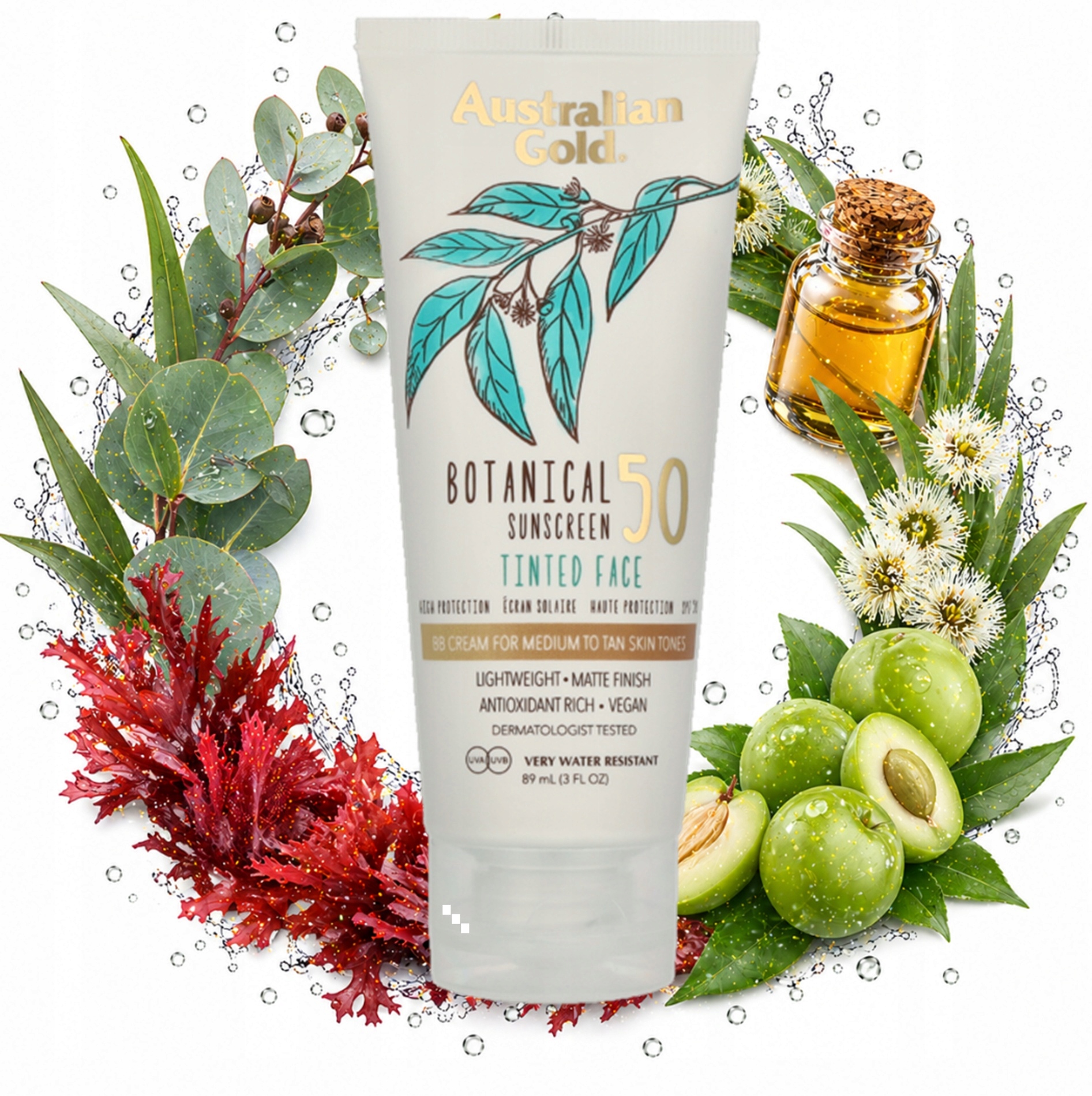 Australian Gold Botanical Krem Bb SPF50 Średni