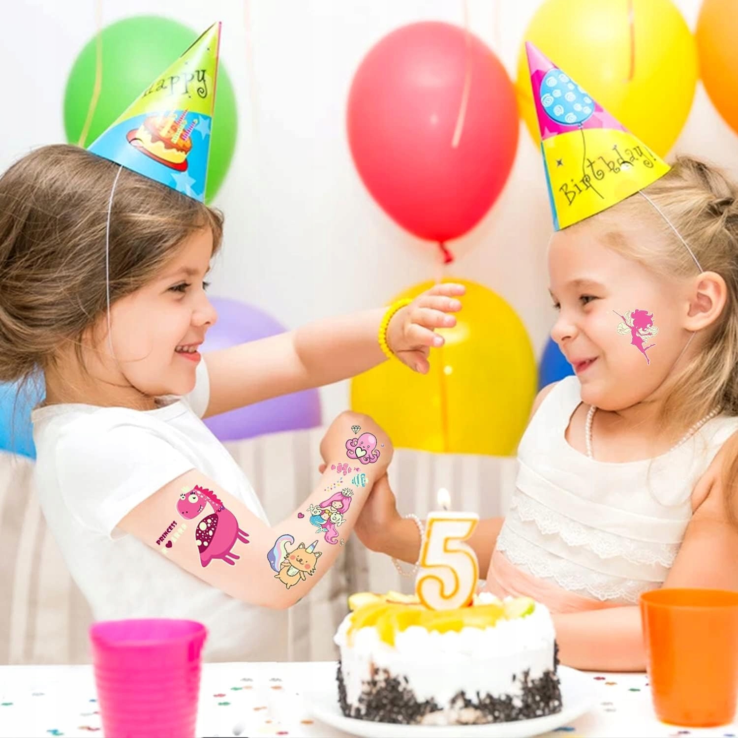 TATUAŻE ŚWIECĄCE W CIEMNOŚCI DLA DZIECI RÓŻNE WZORY MEGA ZESTAW 10 ARKUSZY Kod producenta 0432