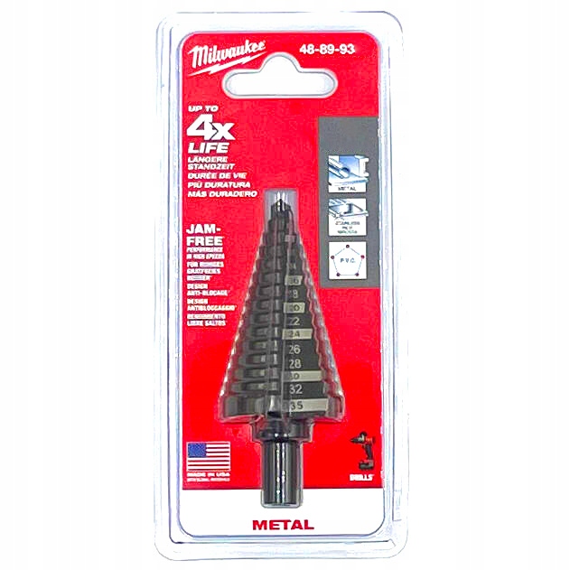 Wiertło Stopniowe Do Metalu 6-40,5mm Milwaukee 48899340