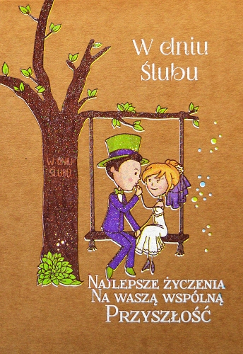 

Kartki ślubne z życzeniami pomysłowe TS46