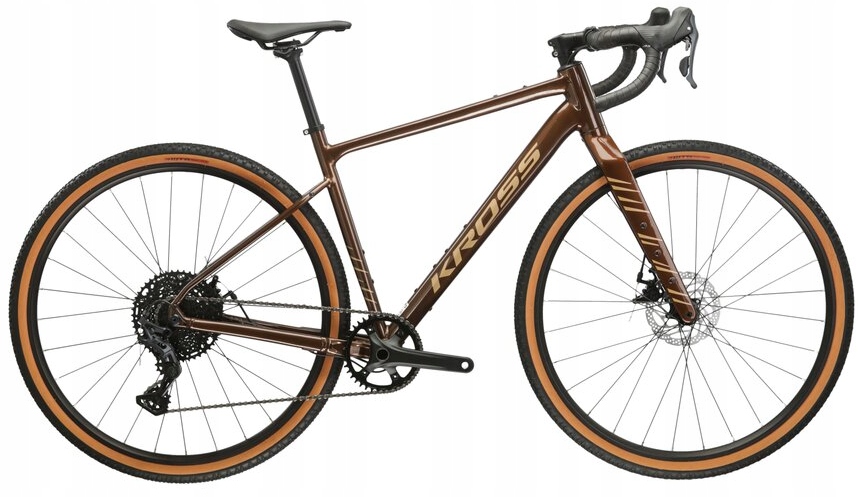 Rower gravelowy męski Kross Esker 2.0 28 XL(21") brązowy/beżowy połysk
