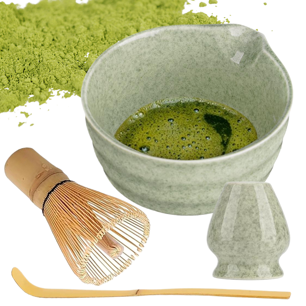 Levně 4 Ks Sada Na Čaj Matcha Ručně Vyráběná Startovací Sada Pro Mletý Čaj Matcha
