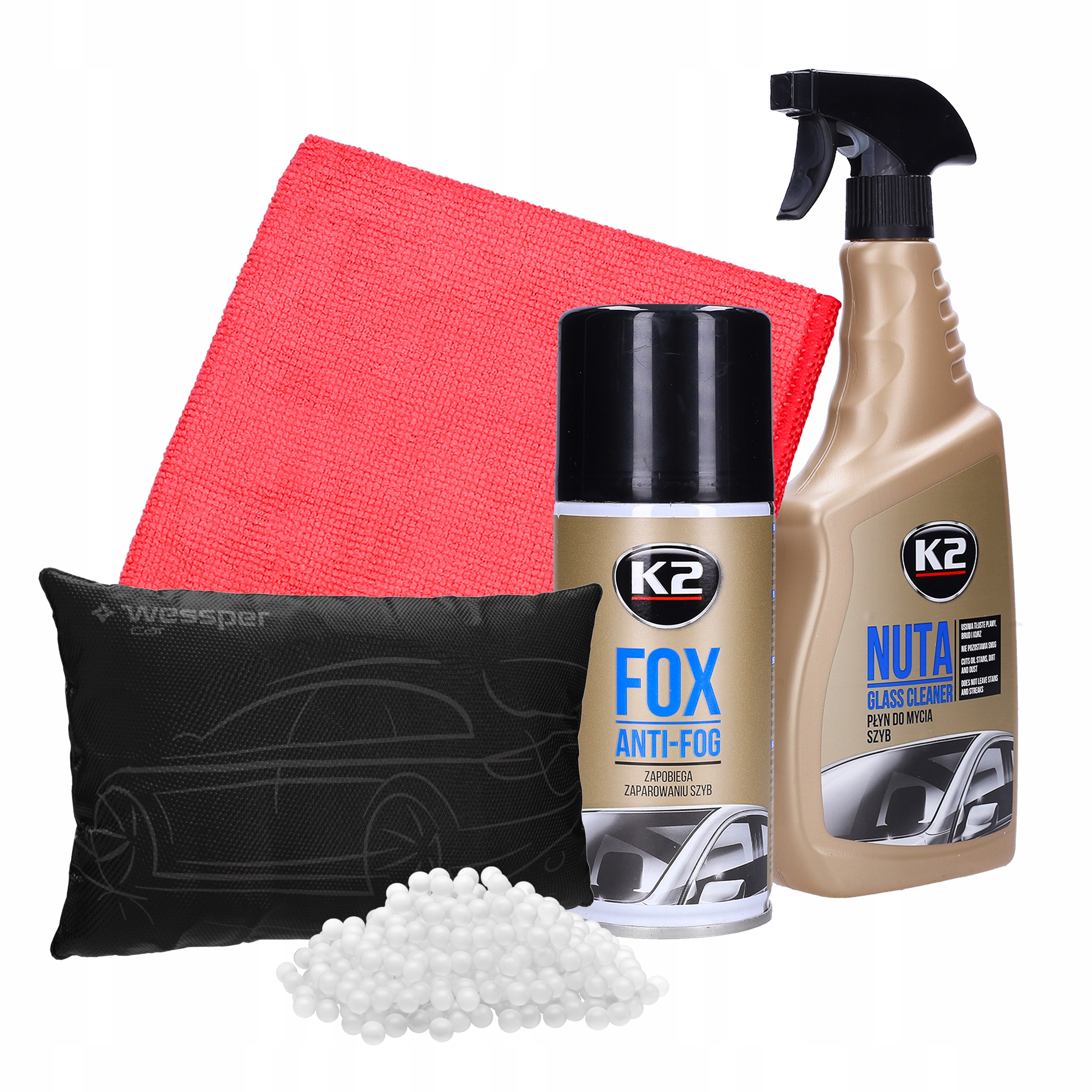 ANTYPARA PRZECIW PAROWANIU SZYB PŁYN DO AUTA SAMOCHODU + POCHŁANIACZ