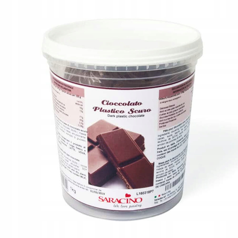 Czekolada plastyczna Saracino Ciemna 1kg