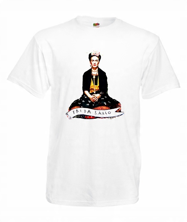 

XL Koszulka Męska Frida Kahlo Kwiaty Meksyk Wzór