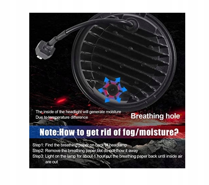 REFLEKTOR LAMPA LED PRZEDNIA HOMOLOGACJA MOTOCYKL EAN (GTIN) 4048929243111