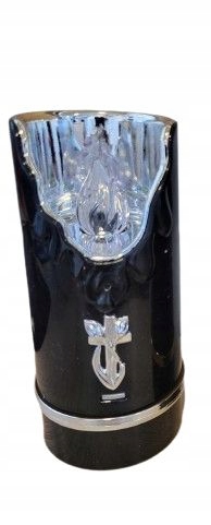 Elektrická vložka Hřbitovní Svíčka Led svíčka 15 cm baterie Černá