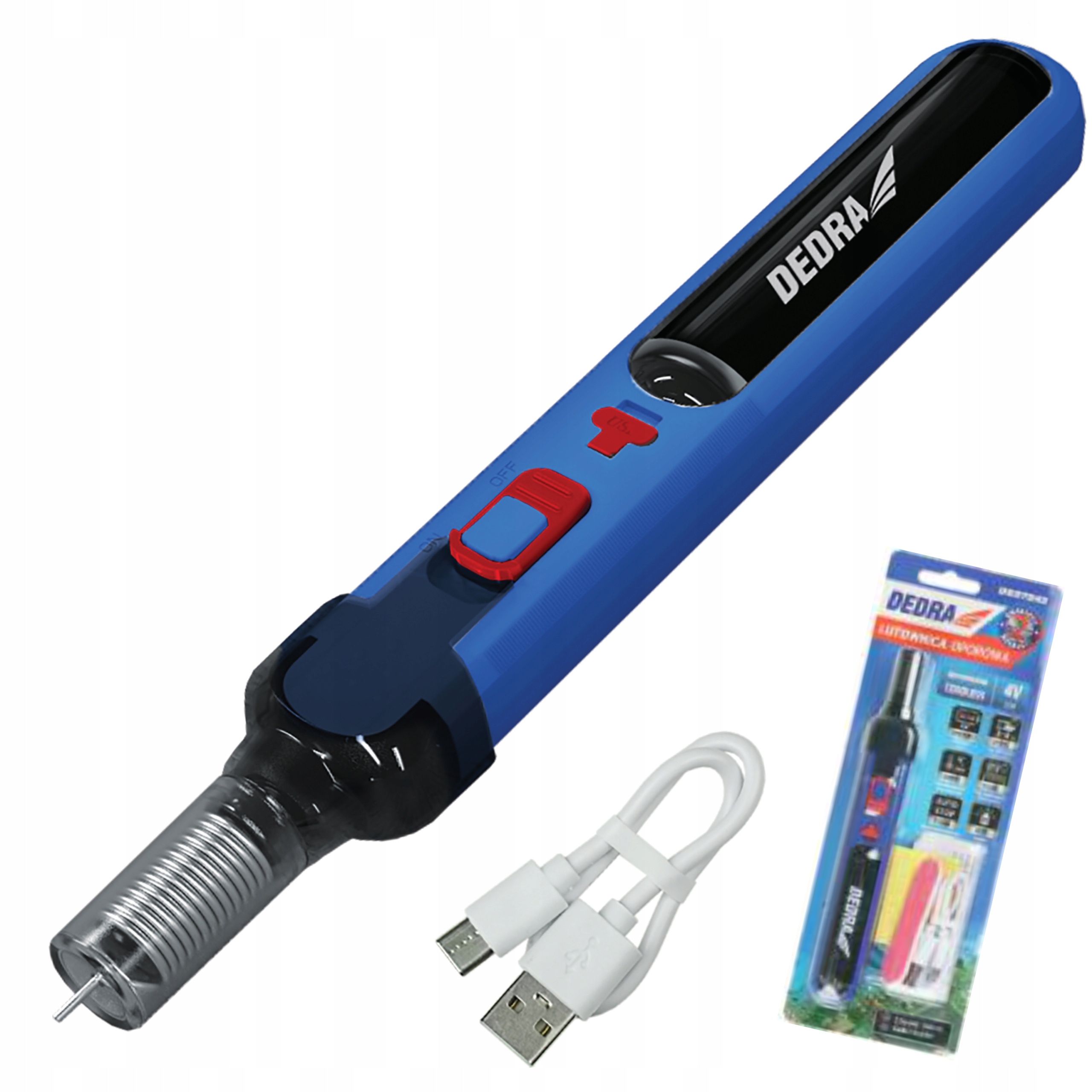 BEZPRZEWODOWA LUTOWNICA USB 4V 2,0AH DED7545 DEDRA