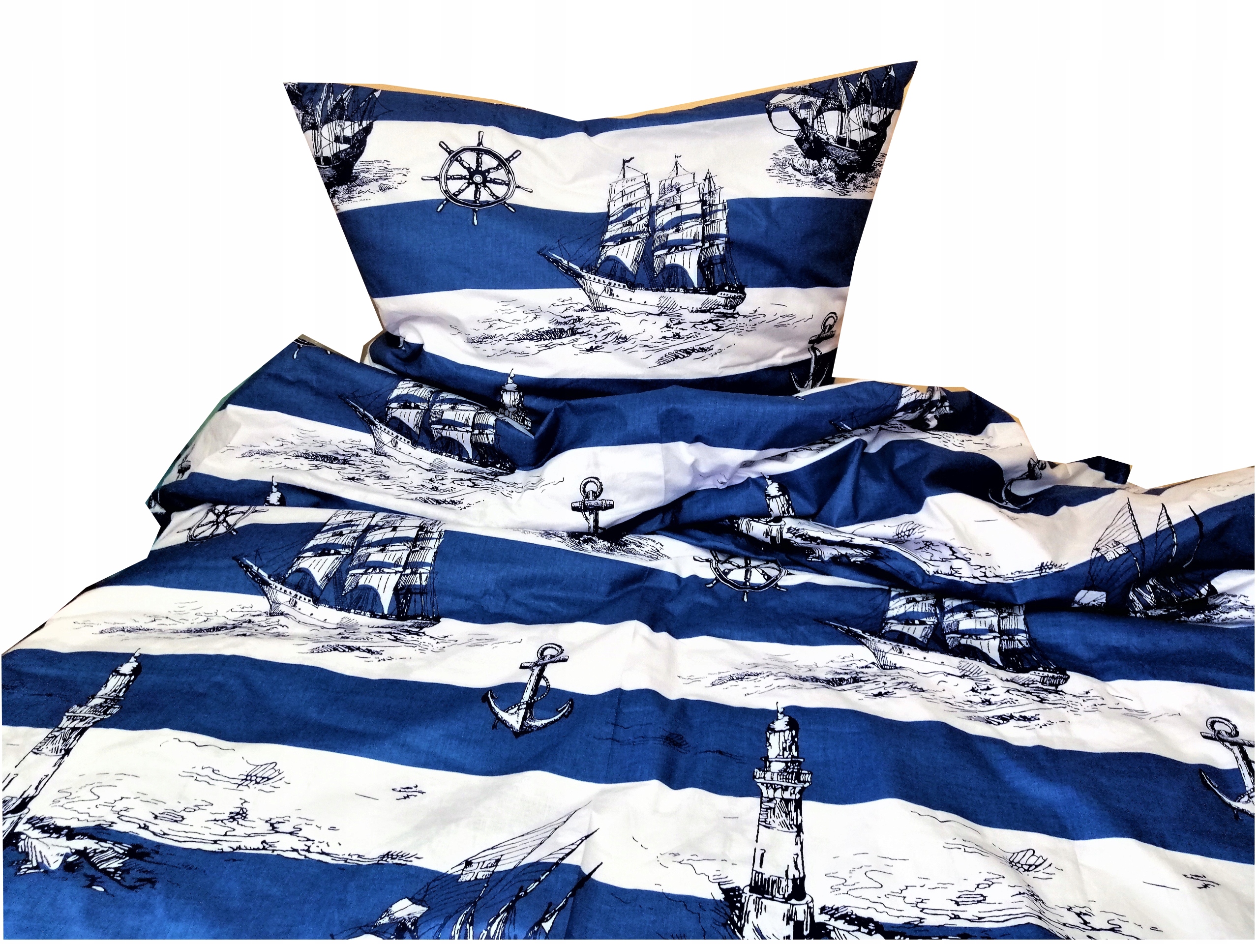 Pościel 100% bawełna Latarnia 160x200+ 2x50x60