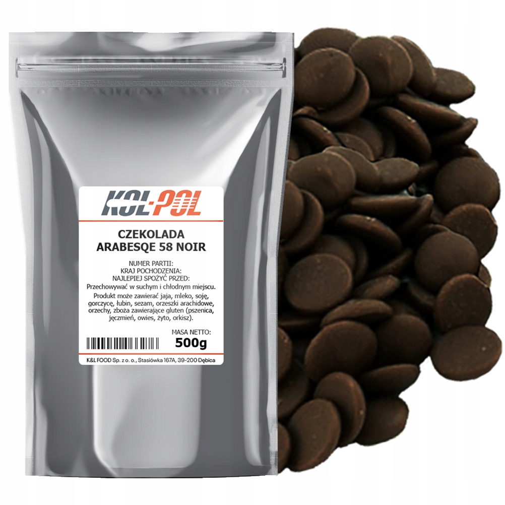 Levně Čokoláda 58% Tmavá 500 g Fontánový fondue prémiových dezertů Kol-Pol