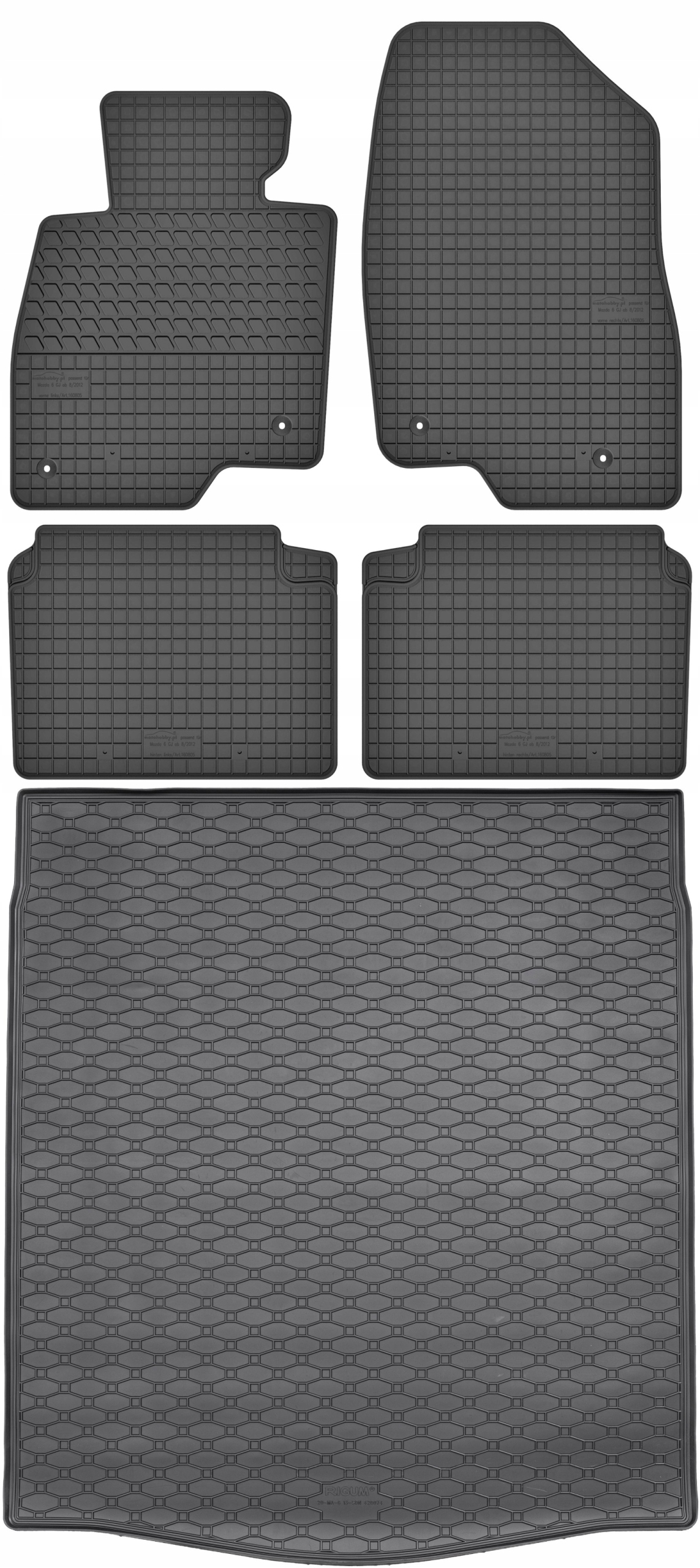 Mazda 6 III Sedan 2013-2024 Sada Koberce batožinový priestor