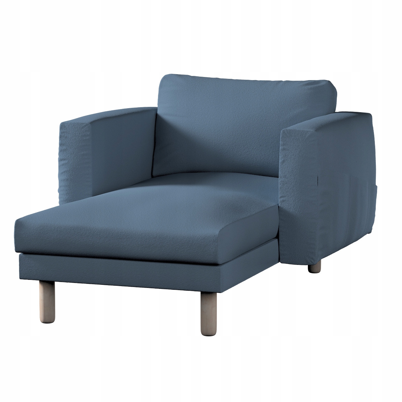 Poťah na ležadlo Norsborg s podrúčkami Ikea modrá bukla