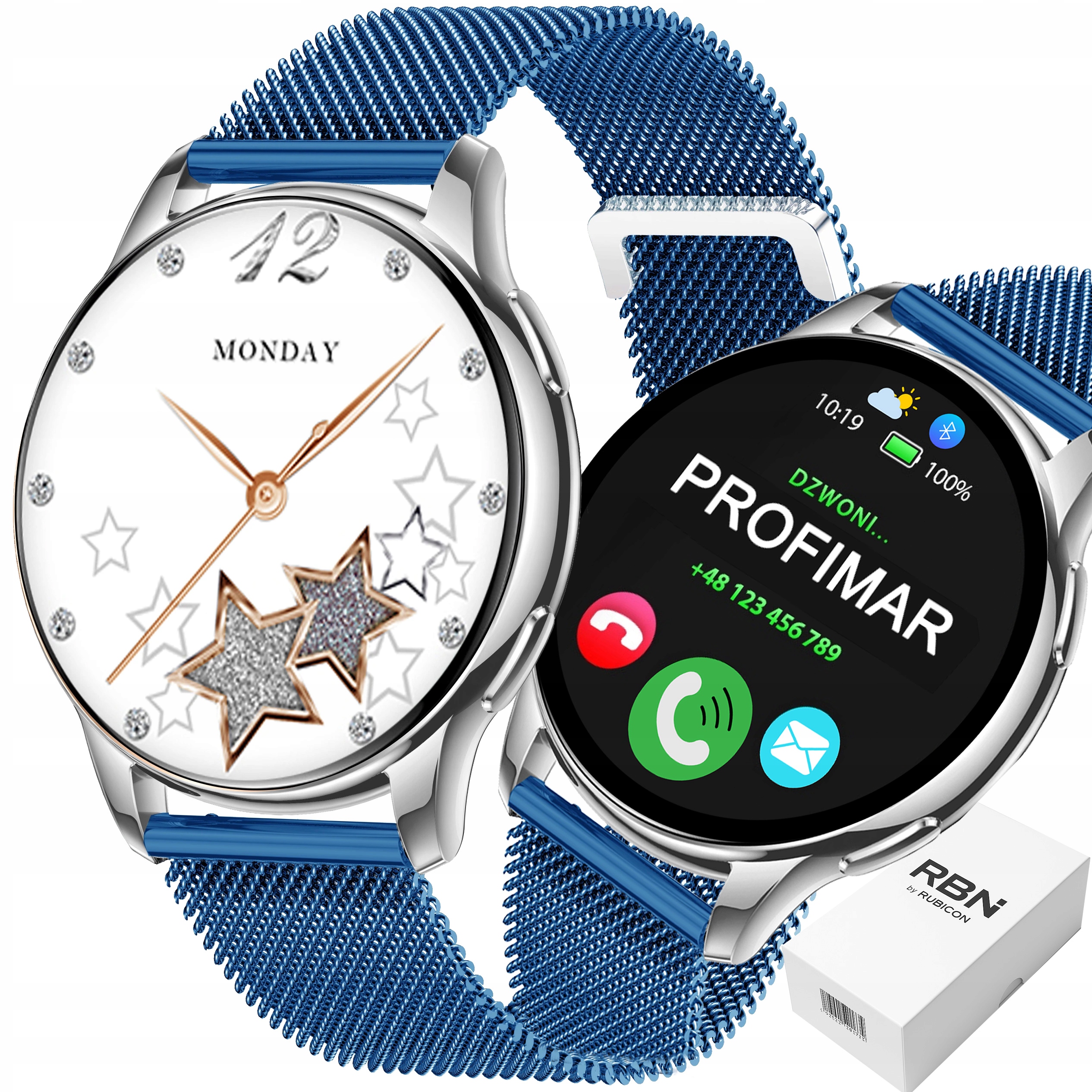 Dámské hodinky Chytré Hodinky Rubicon Menu Pl Hovory Sms Always Display 300 mAh