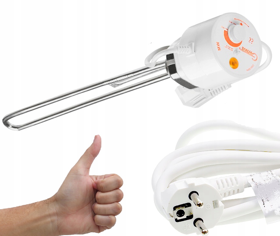 GRZAŁKA DO BOJLERA Z TERMOSTATEM 1,5kW 1500W 5/4'' ELEMENT GRZEJNY Z MIEDZI Marka Gwarant