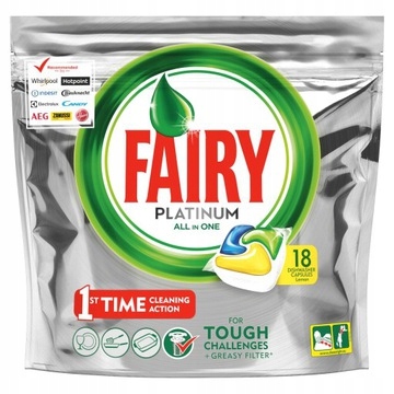 

Tabletki do zmywarki Fairy Platinum 18szt cytryna