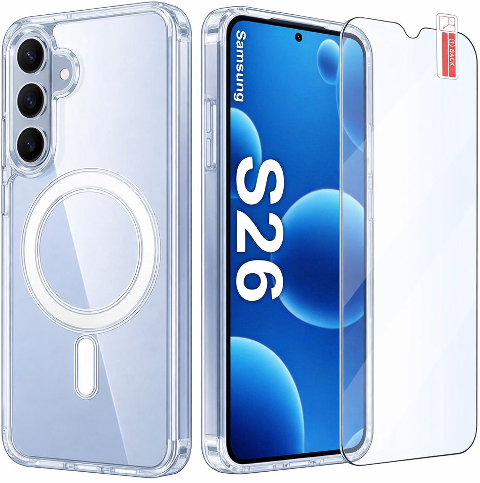 Etui Magsafe Szkło Hartowane 9H Do Samsung Galaxy S26 5G Jakość Premium