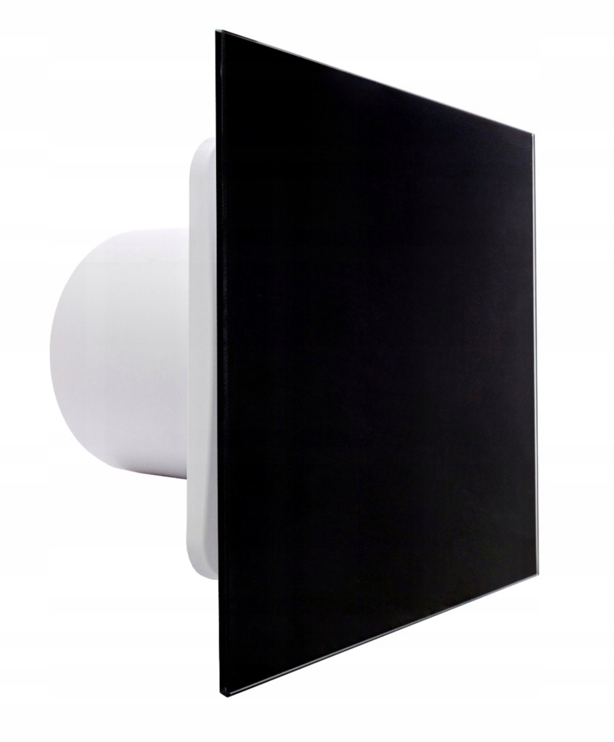 Wentylator Łazienkowy FI100mm Wyłącznik Czasowy Czarne Szkło Cichy 26dB