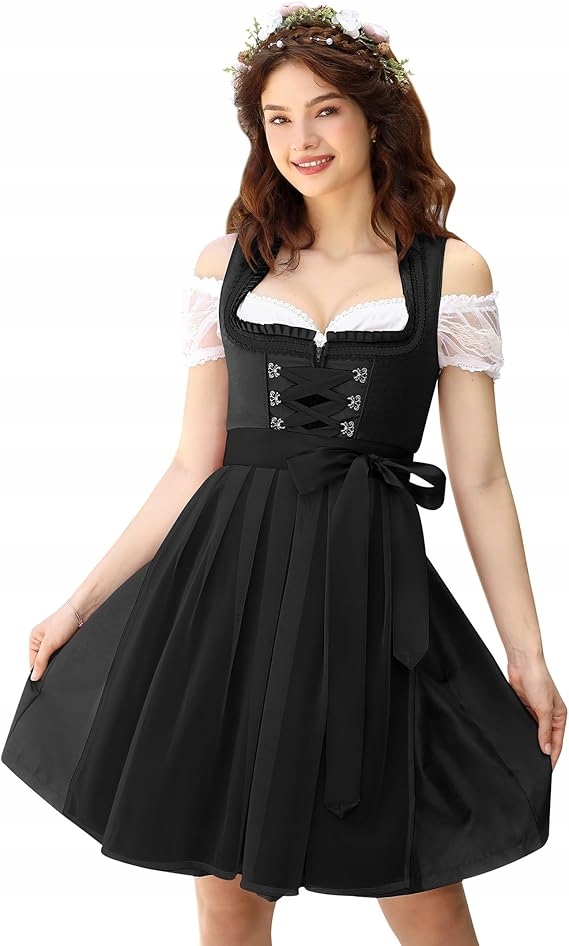 Šaty Dirndl 3-dílné Oktoberfest Kojooin velikost 36