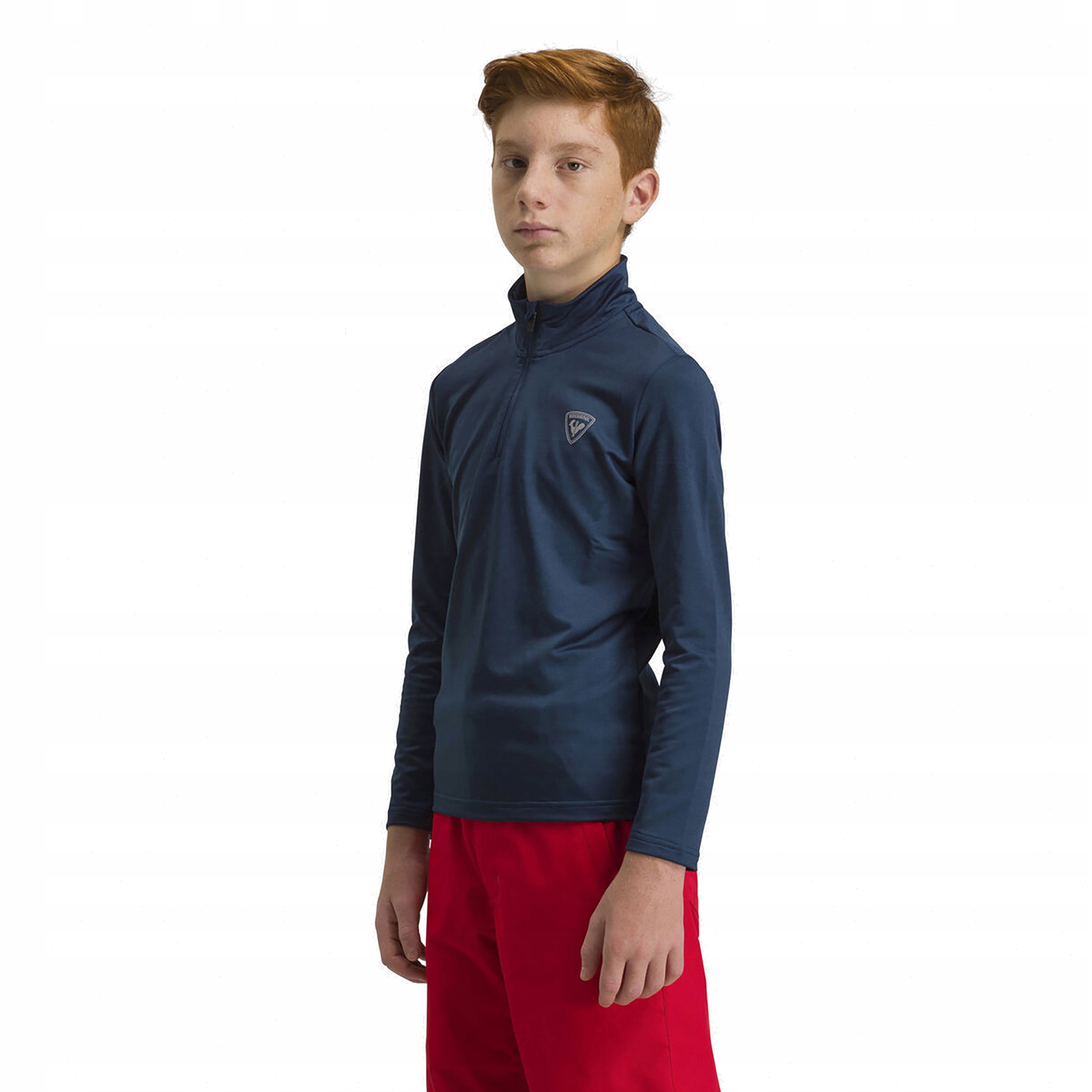 Dětská mikina Rossignol Boy 1/2 Zip Warm Stretch tmavě modrá 8