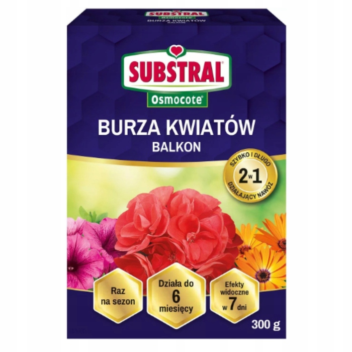 

Substral Nawóz Osmocote 2w1 Burza Kwiatów 300g