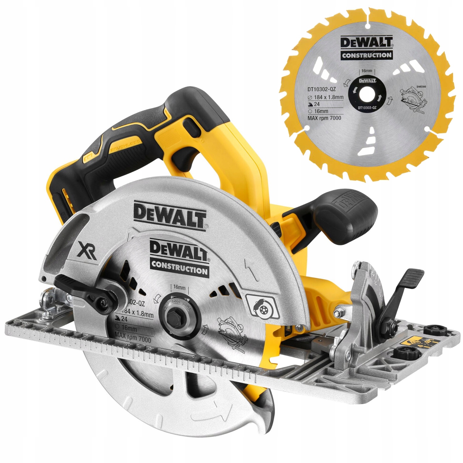 Pilarka tarczowa 18V Xr 184mm /body/ DeWALT DCS572N