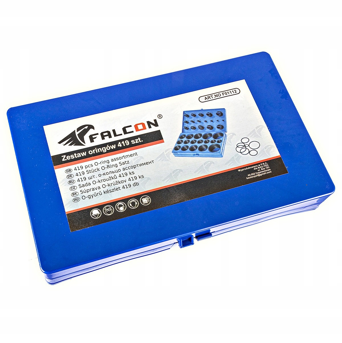 ORING ORINGI ZESTAW ORINGÓW OLEJOODPORNE 419 SZTUK Kod producenta G02800