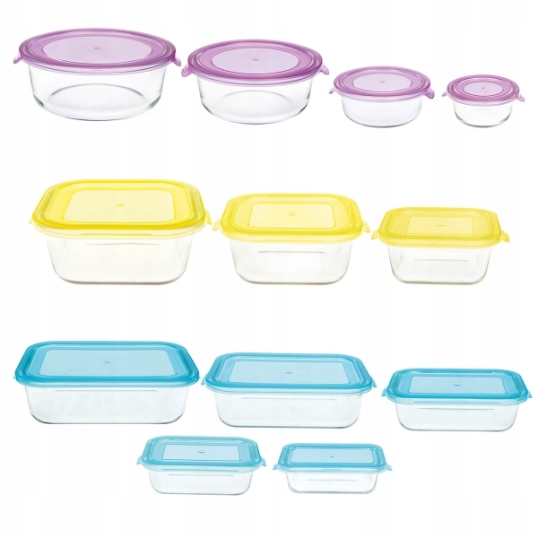 POJEMNIK NA ŻYWNOŚĆ SZKLANY Z POKRYWKĄ 650 ML Kod producenta 5906900514768