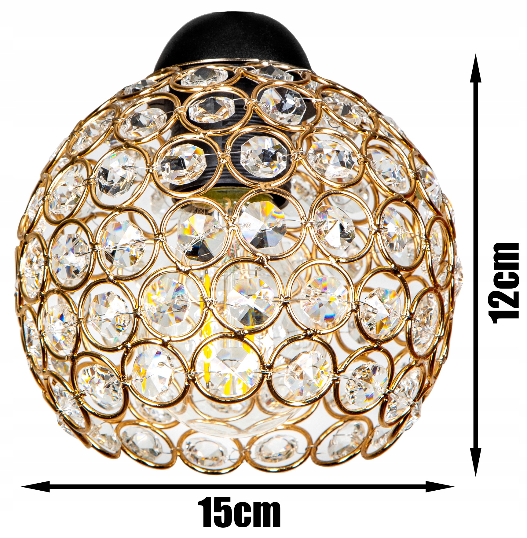 NOWOCZESNA SZKLANA LAMPA ŚCIENNA KINKIET KULA LED Marka Glimex