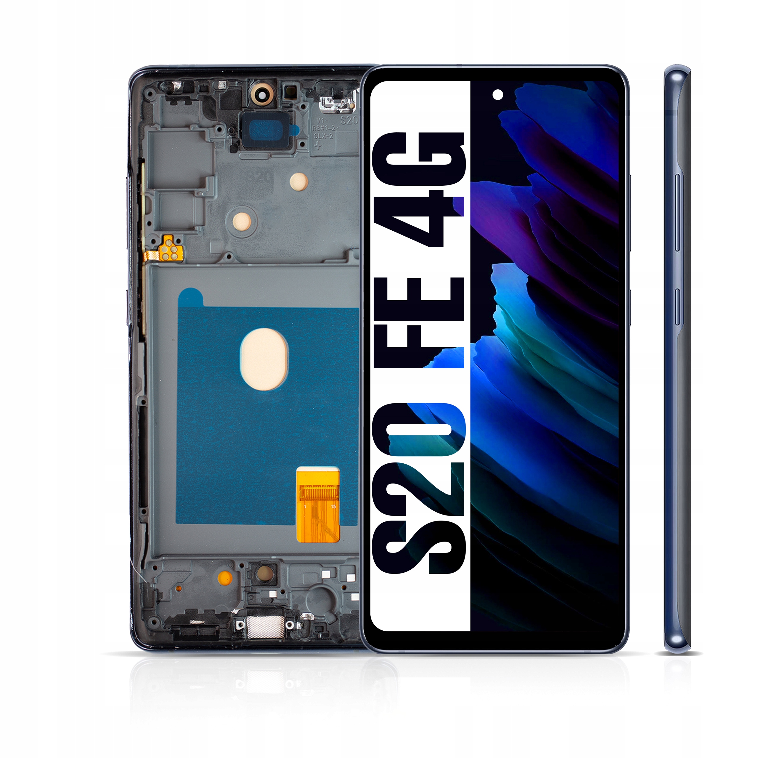 Oled pro Samsung Galaxy S20 Fe 4G LCD Modrý Dotyk Rámeček Modrý