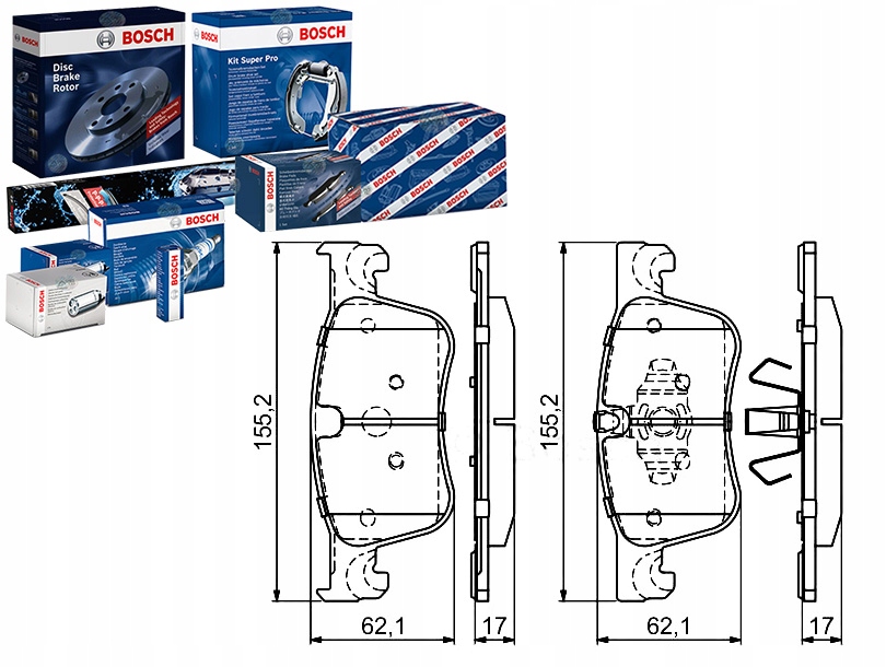 Brzdové Destičky Citroen Přední C4 Picasso 13- Bosc Sada pro řidiče #35