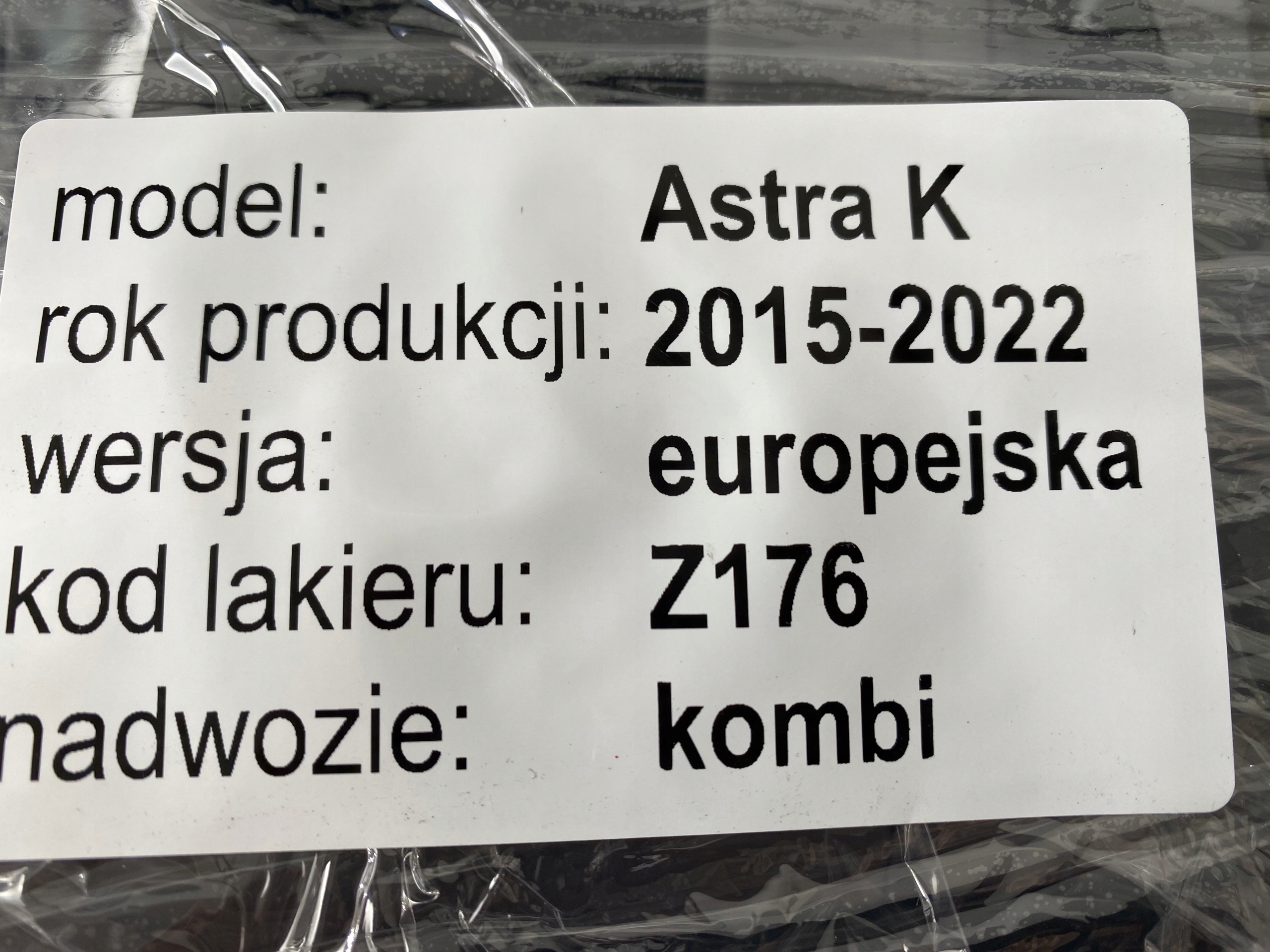 OPEL ASTRA K 15-21 TUNEL central frame PANEL PRZYCISKI 39028749 OE