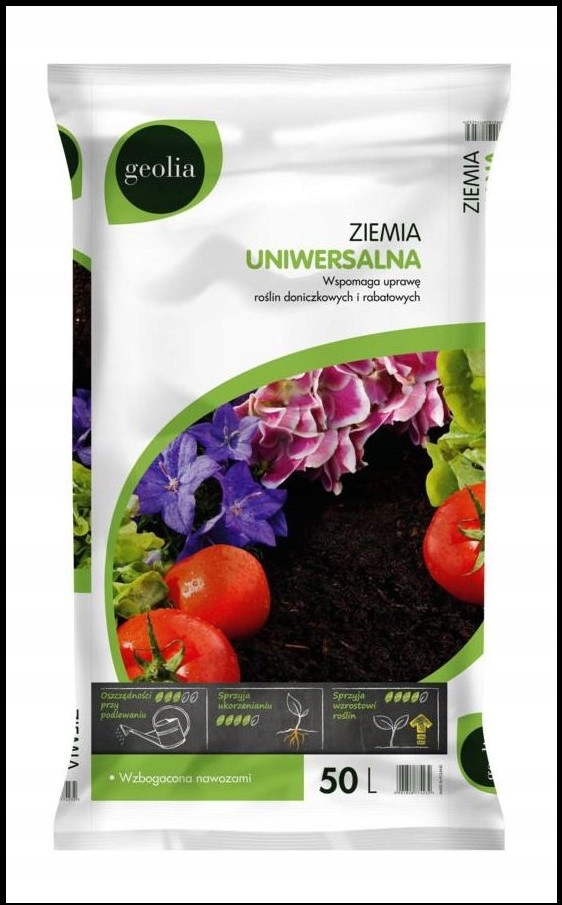 

Geolia Ziemia Uniwersalna 50L Ogród Warzywa