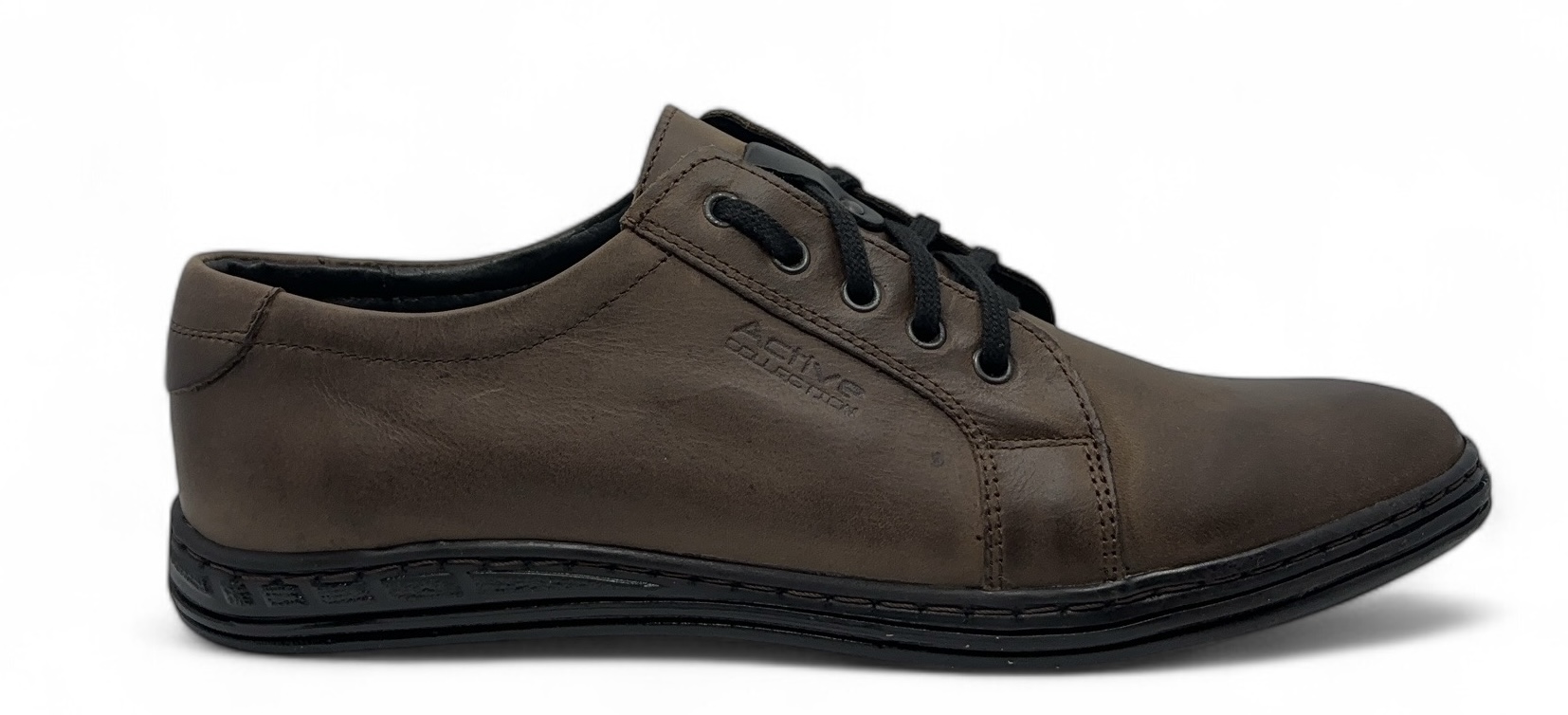 Pánské kožené polobotky 320 Polbut hnědé, velikost 42