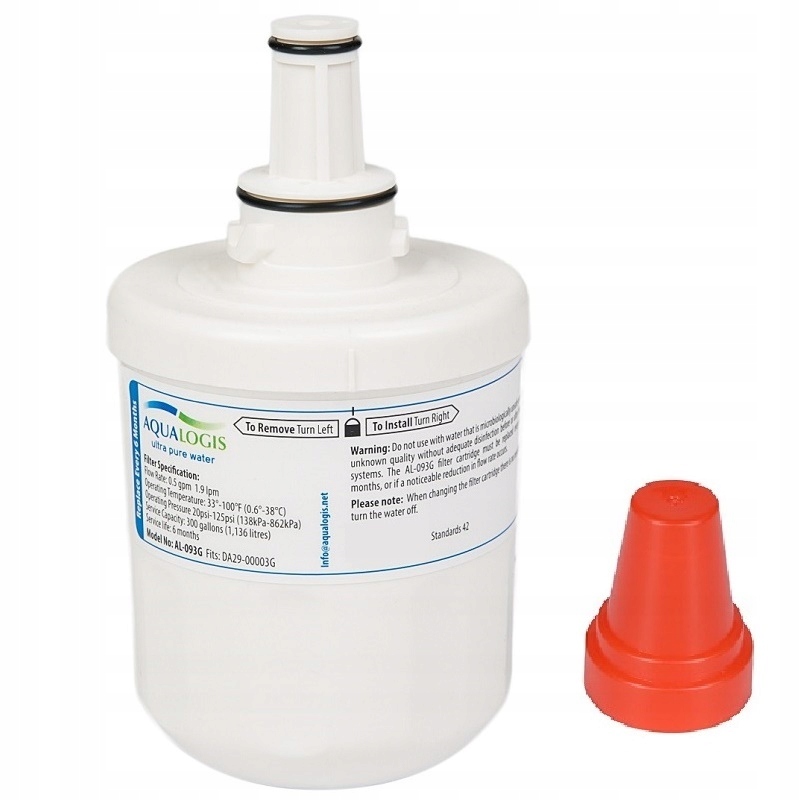 2x FILTR AL-093F DO LODÓWKI SAMSUNG DA29-00003G Zamiennik Kod producenta DA29-00003G