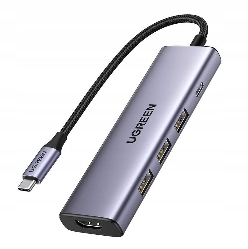 Hub Ugreen Revodok CM511 6v1 Usb-c Hdmi Pd 100W (šedý)